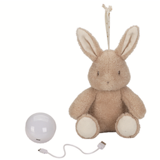 Little Dutch - Soft night light with sounds Baby Bunny GRS Newborn - Brown