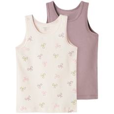 Name it - 2-pak undertrøje - Rosa - str. 5 år/110 cm