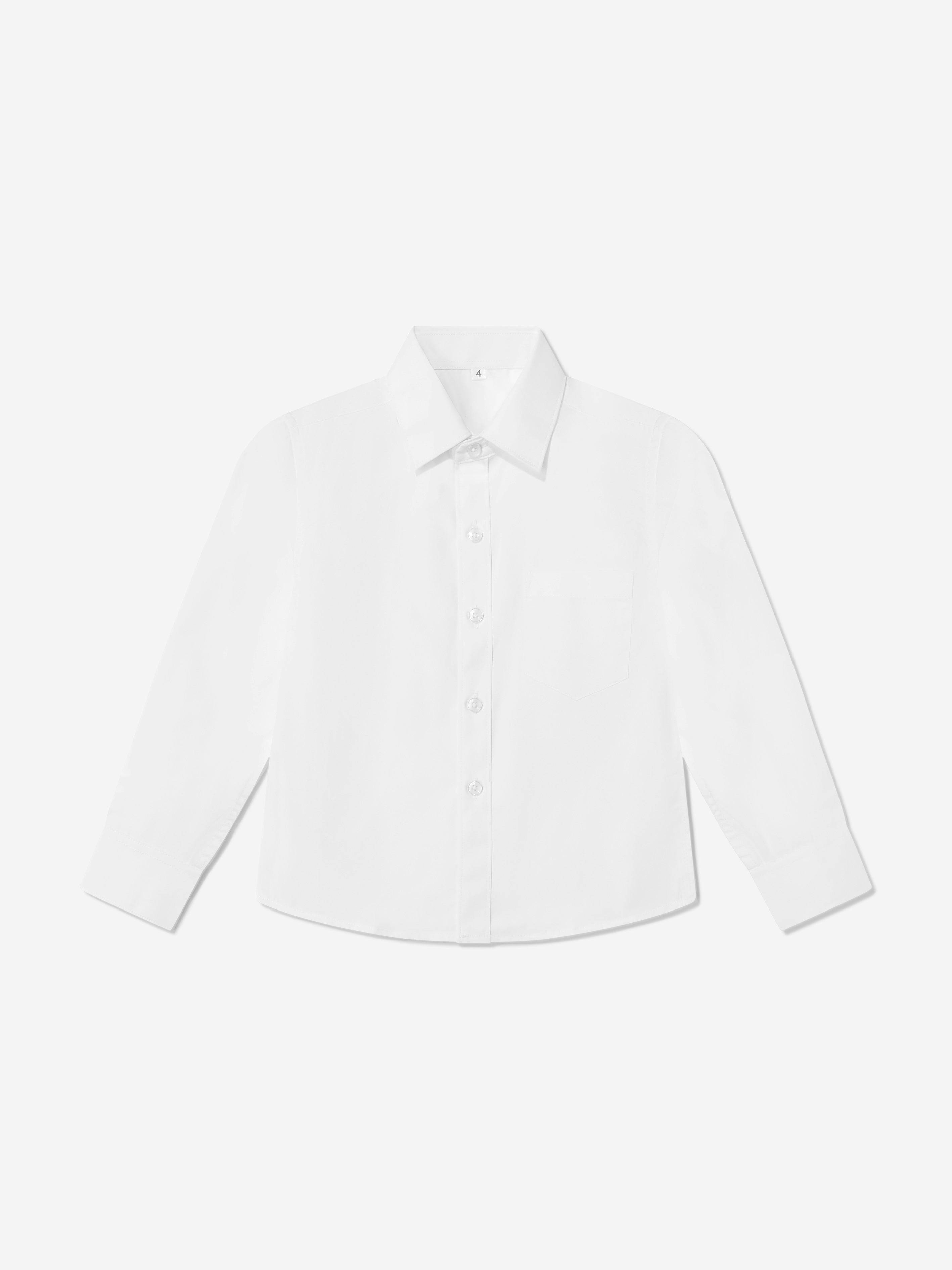 SUITLAB London Boys Cotton Shirt in White - Multicoloured / 2 Yrs (2 Yrs)