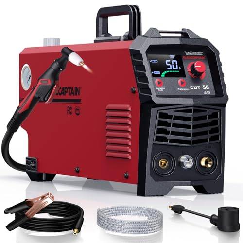 ARCCAPTAIN plasmaskärare: [Stor LED-skärm] 50 ampere plasmaskärare med IGBT Max. Skärning 20 mm med postflöde och 2T/4T