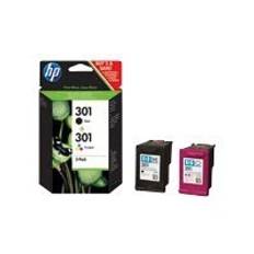 HP 301 Inkjet - Sort / Tri-Color Combo Pack - 190 / 165 Sider