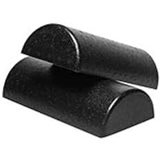 YARNOW 1 Par Muskelmassagerrulle Pilates Roller Pilates Foam Roller Pilates Yoga Träningsredskap Trigger Point Foam Roller Foam Roller För Rygg Benrulle Kondition Yogablock Halvcirkel Epp