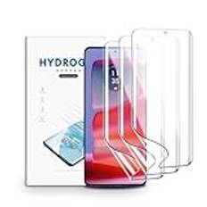 nvskvd Skyddsfilm för Motorola Edge 50 Pro/50 Ultra/50 Fusion, 3 stycken TPU skärmskydd klar HD mjuk hydrogel folie HD transparent TPU hydrogelfilm