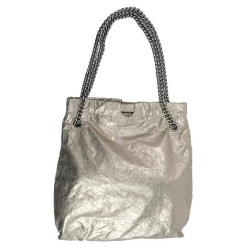 Balenciaga Vintage Pre-owned Vintage Tote Skuldertaske - Vintage - Dame - Beige - ONE SIZE - Uld