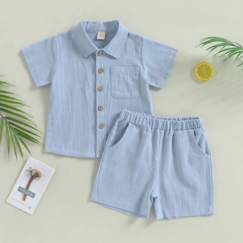 Mini Fashion™ – Robust och stilren – Babykläder i bomull Blå / 110 (2-3 år) | Pedagogiska Träleksaker