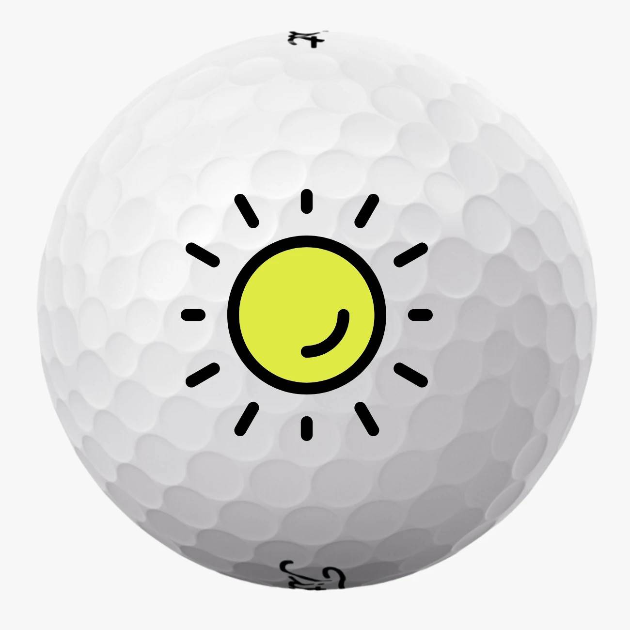 Golfbolde med sol