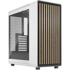 Fractal Design North Chalk White Tempered Glass Clear Tint