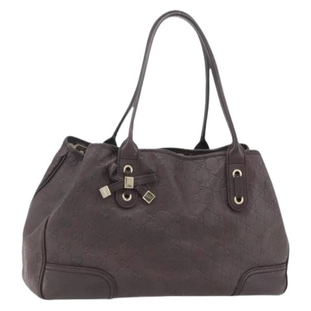 Gucci Vintage Pre-owned Læder Håndtaske - Vintage - Dame - Brun - ONE SIZE - Læder