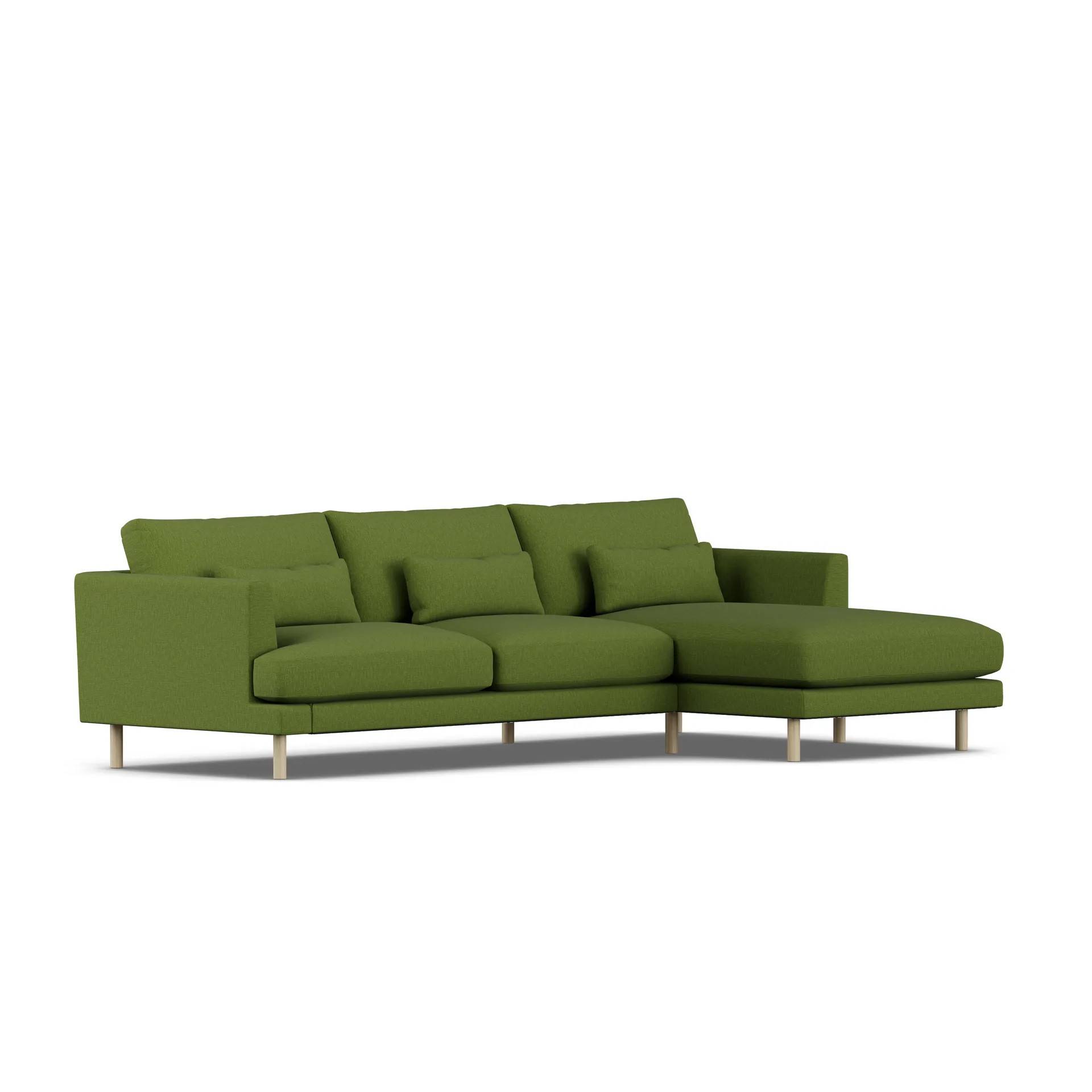 1898 Bredhult soffa Luiza Green 3975-vitoljad ek, 2,5-sits C1