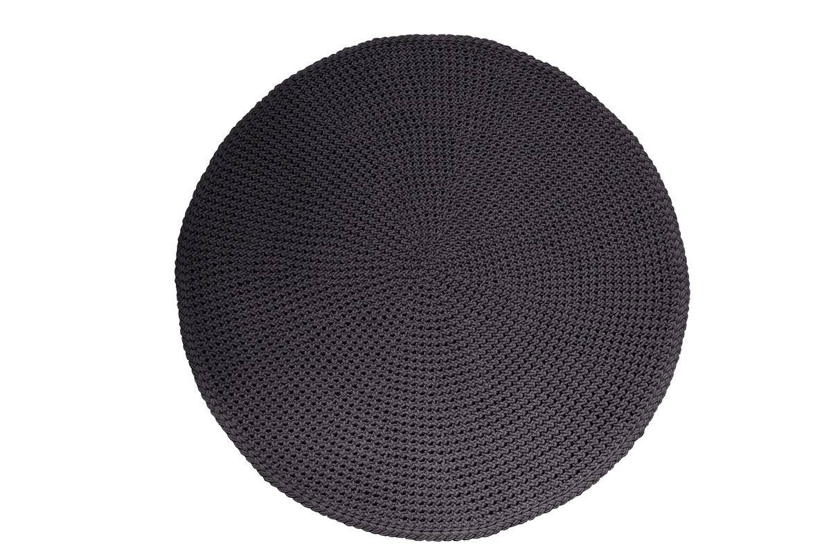 Discover tæppe Ø200 cm - Soft Rope, Dark grey