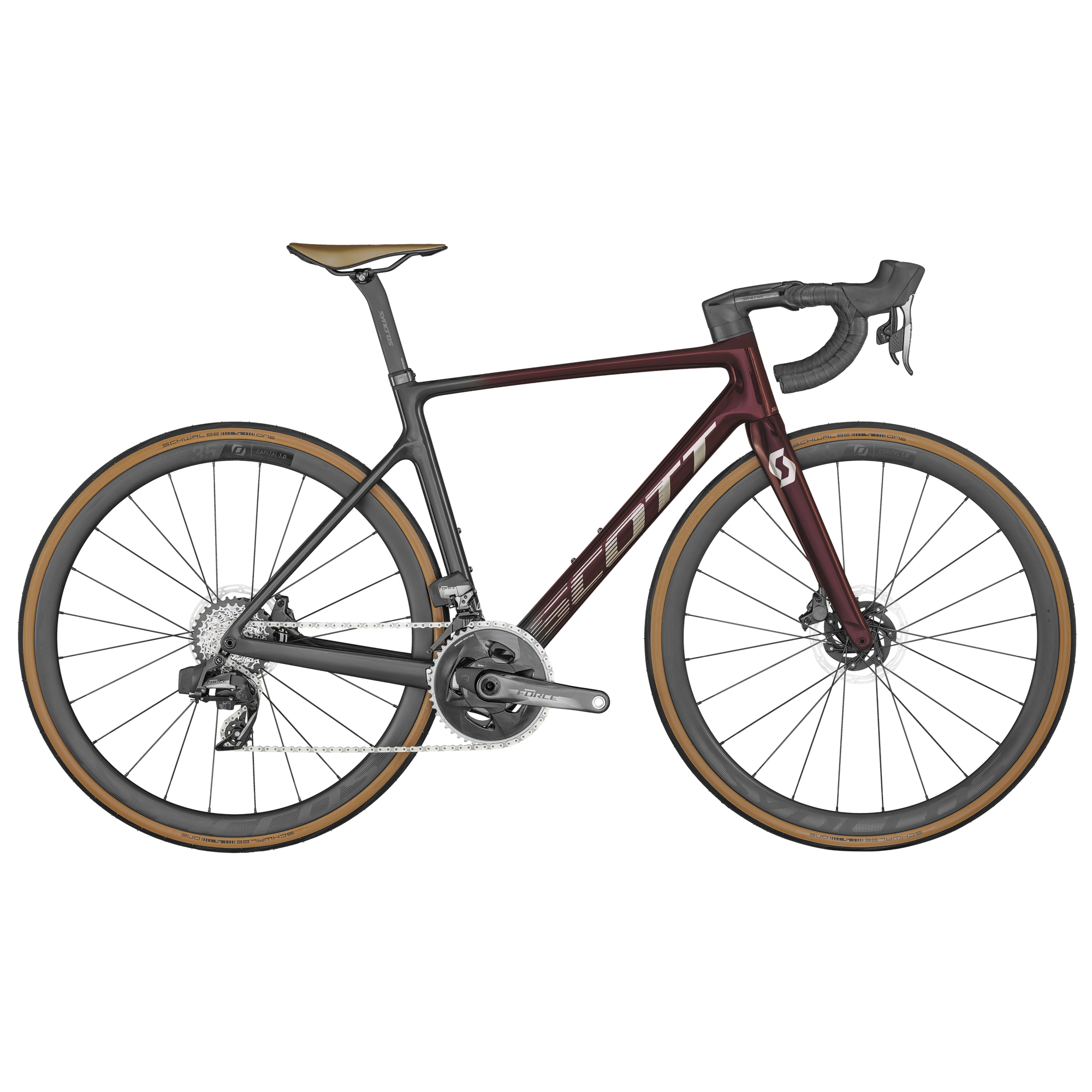 Scott Addict RC 10 2024 - Sram Force AXS 2x12sp - Syncros Capital 1.0 - 099 / L / Red Tint Carbon