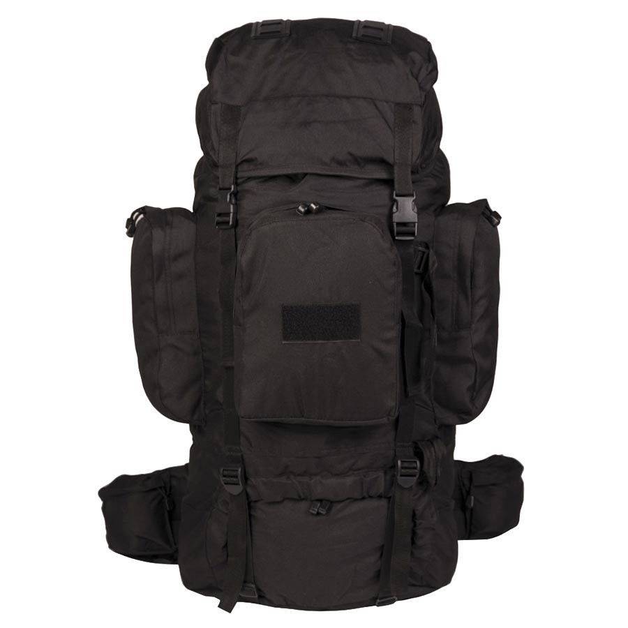 Militär ryggsäck i svart - 88 liter
