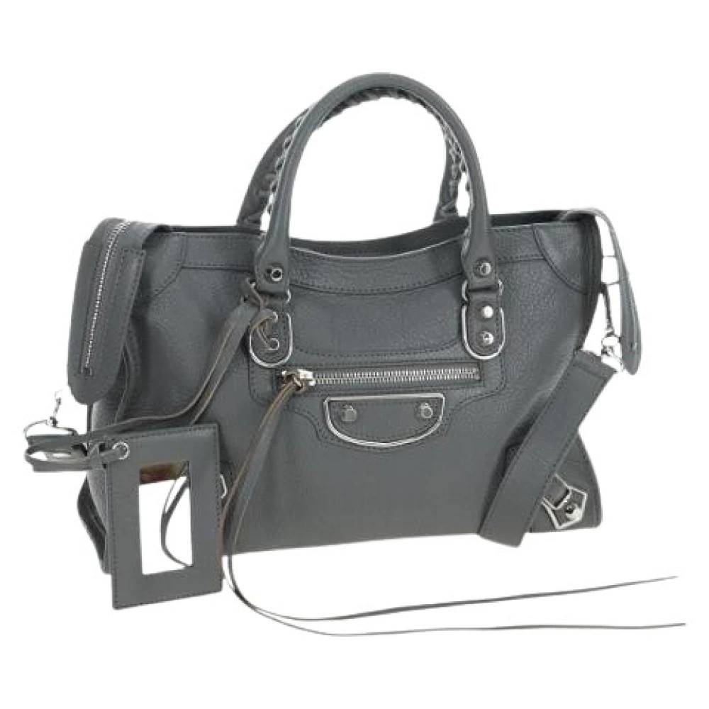 Balenciaga Vintage Pre-owned Vintage Håndtaske - Vintage - Dame - Grå - ONE SIZE - Uld