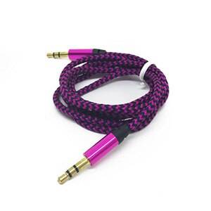 3.5 jack ljudkabel jack 3.5 mm hane till hane audio aux kabel för iphone bil hörlurar högtalare tråd linje aux sladd - Röd