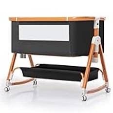 3 in 1 Baby Bassinet, Bedside Sleeper Baby Crib, Portable Bedside Bassinet, Adjustable Height Bassinet, for Baby/Infant/Newborn,C