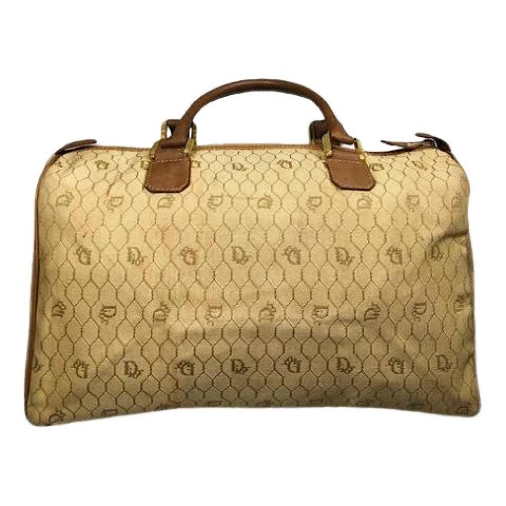Dior Vintage Pre-owned Weekend Bag - Vintage - Dame - Beige - ONE SIZE - Læder