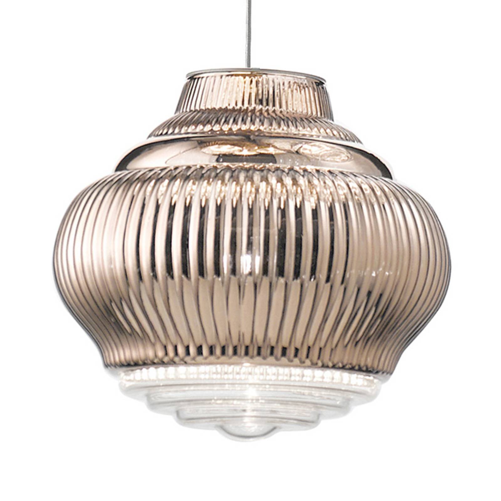 AILATI Glas pendellampa Bonnie, dimbar, Violett / rosa / rosè, Vardagsrum / matsal, Glas, Modern, Pendellampa