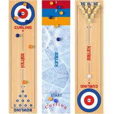 Familie Curling Spil 47 Tommer 3 i 1 Bord Shuffleboards Bord Curling Spil Bord Curling Bowling