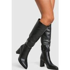 Overknee St&#xF6;vlar Med Blockklack, Black