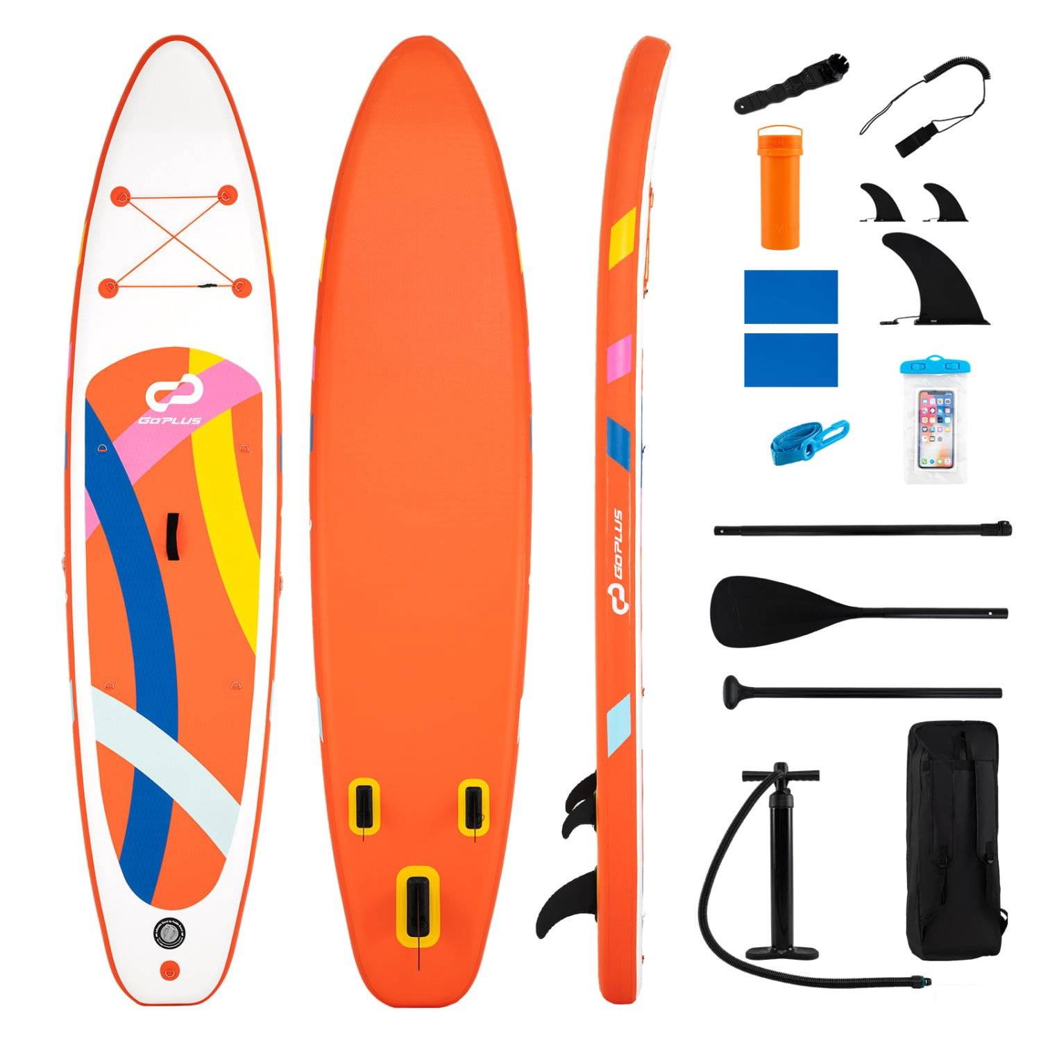 Oppusteligt Stand Up Paddleboard 3,7 m, 145 kg, kajakklar