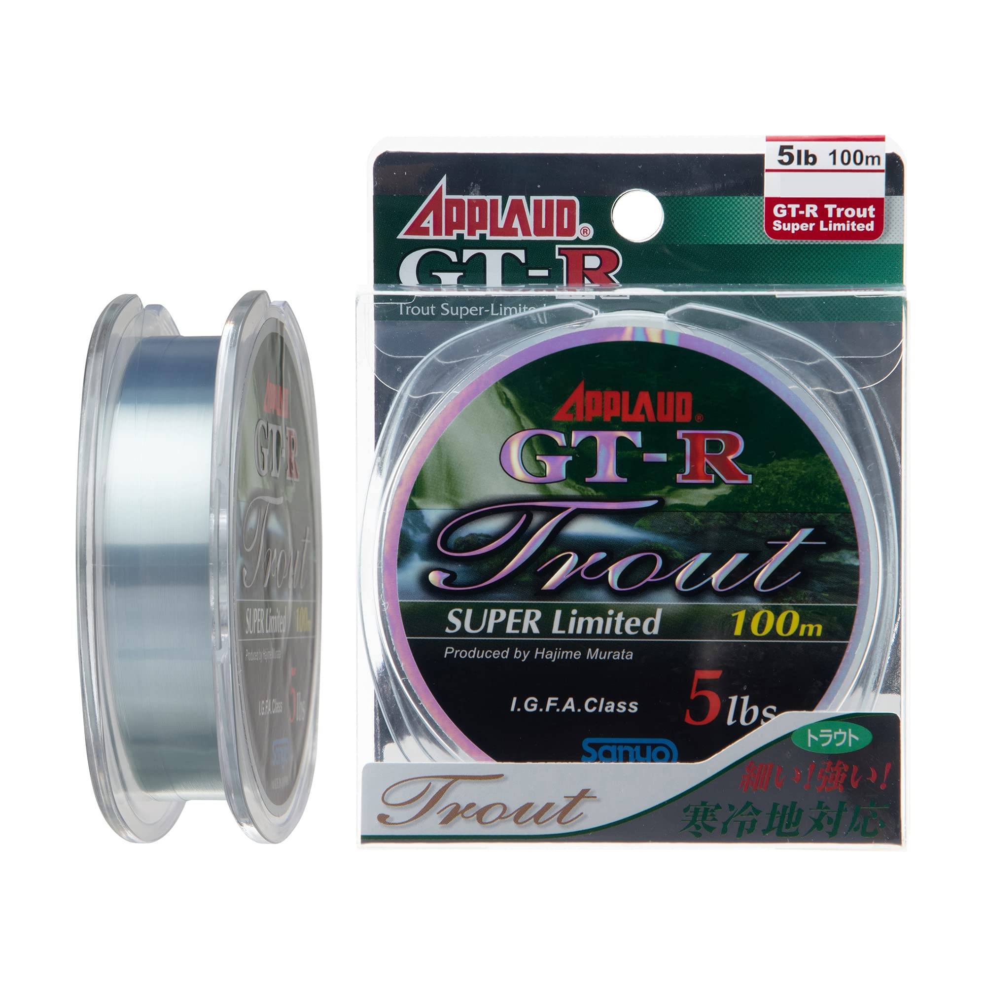 Sanyo Nylon Nylon Approved Trout Super Camouflage Leaf Silver Line, GT-R Limited, 100m, 0.85, 4lb, Color