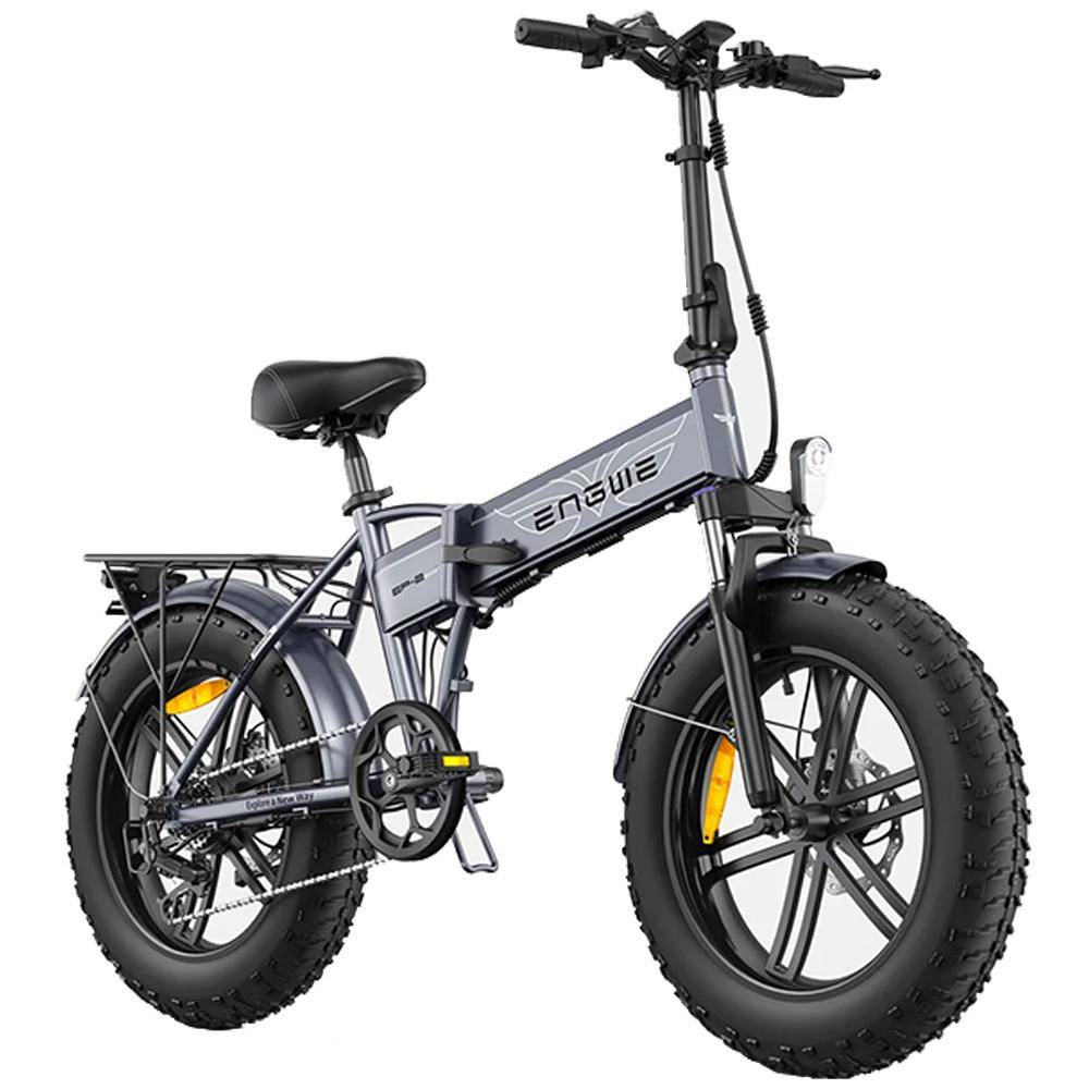 Elcykel Vuxen ENGWE 20  Feta Däck 250W Motor Hopfällbar E-cykel Topphastighet 25Km/h 48V 13AH Shimano 7-växlad LCD-display EP-2 BOOST brun