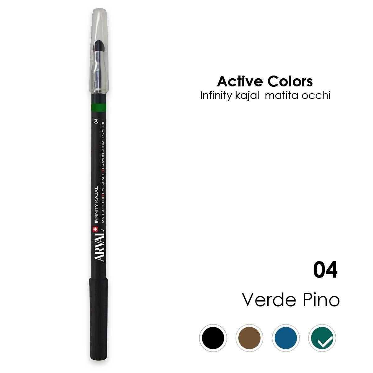 Arval Infinity Kajal N. 04 Verde Pino — Matita occhi