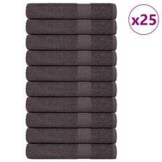 håndklæder 25 stk. 100x200 cm 360 g/m² 100 % bomuld antracitgrå