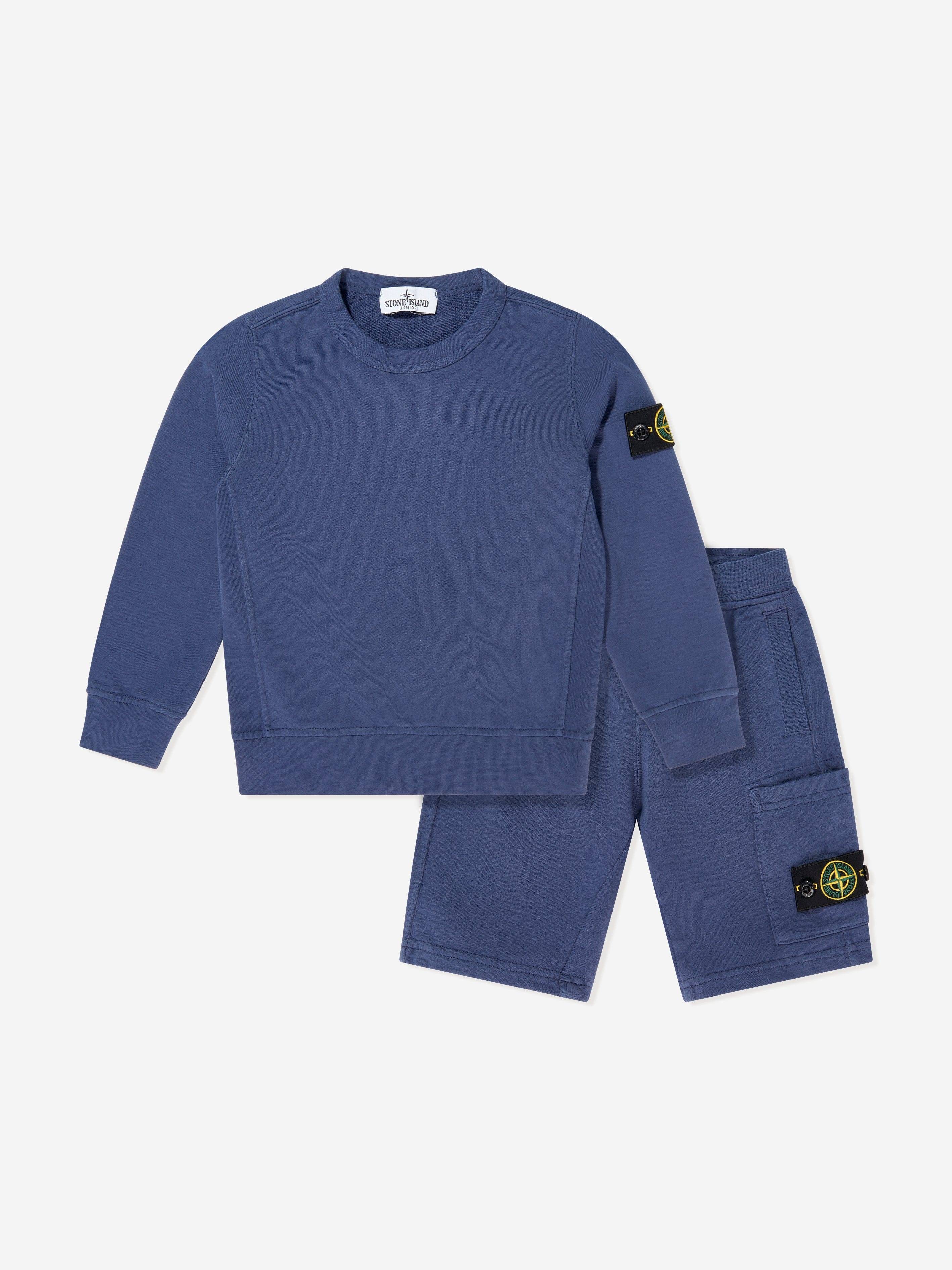Stone Island Boys Compass Logo Short Set in Navy - Navy / 4 Yrs (4 Yrs)