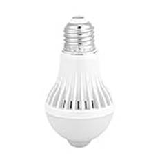 Keenso LED-lampor med E27-rörelsedetektor intelligent infraröd sensor PIR LED-lampor auto-on/off-night-ljus för utetrappor garage korridor ytterdörr trädgård balkong vardagsrum (5W)