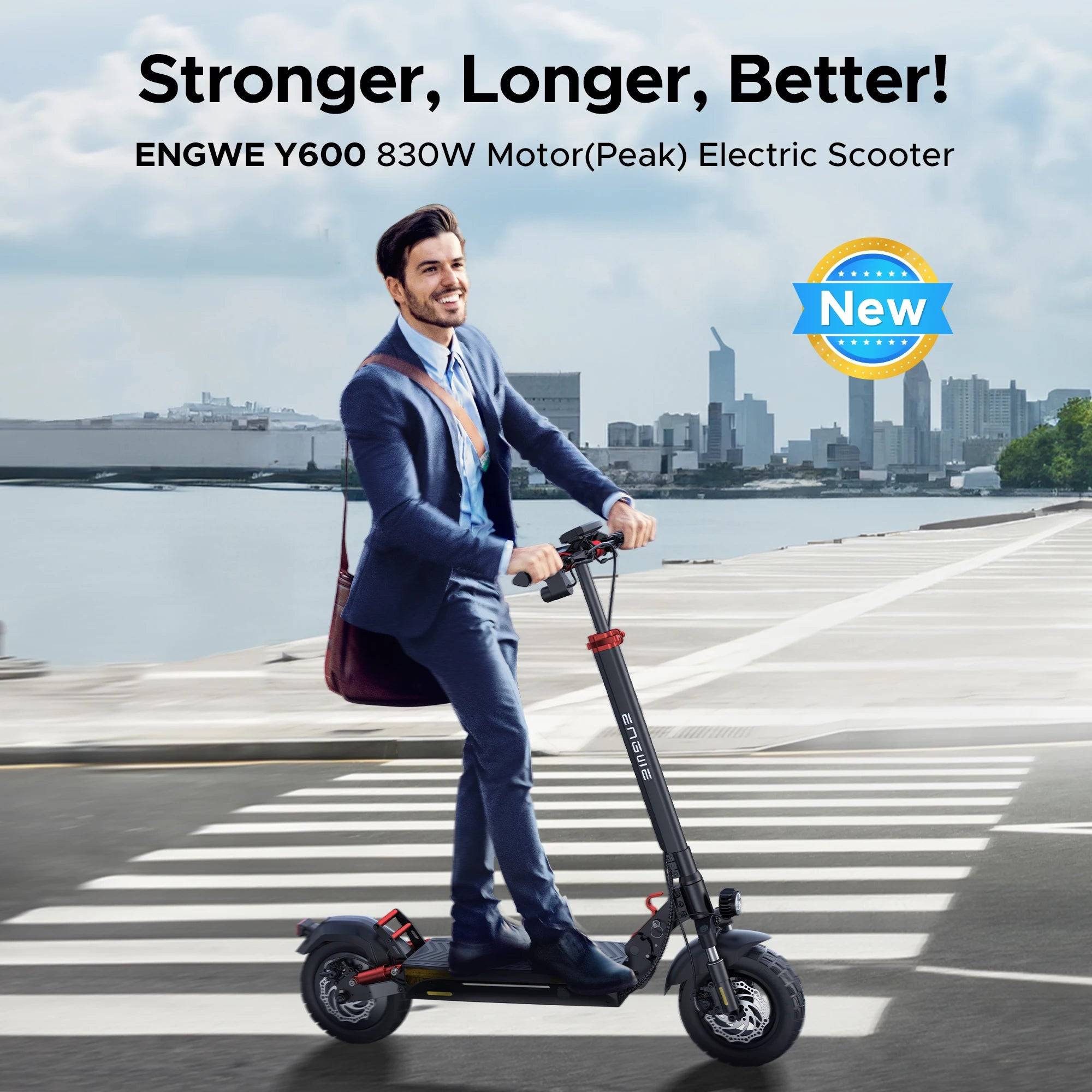 E-Scooter 500W 48V 18Ah Foldable Scooter Finger Hook Thomb Accelaration Electric Scooter - 500W / 48V 18Ah / Black-Red|10 inch