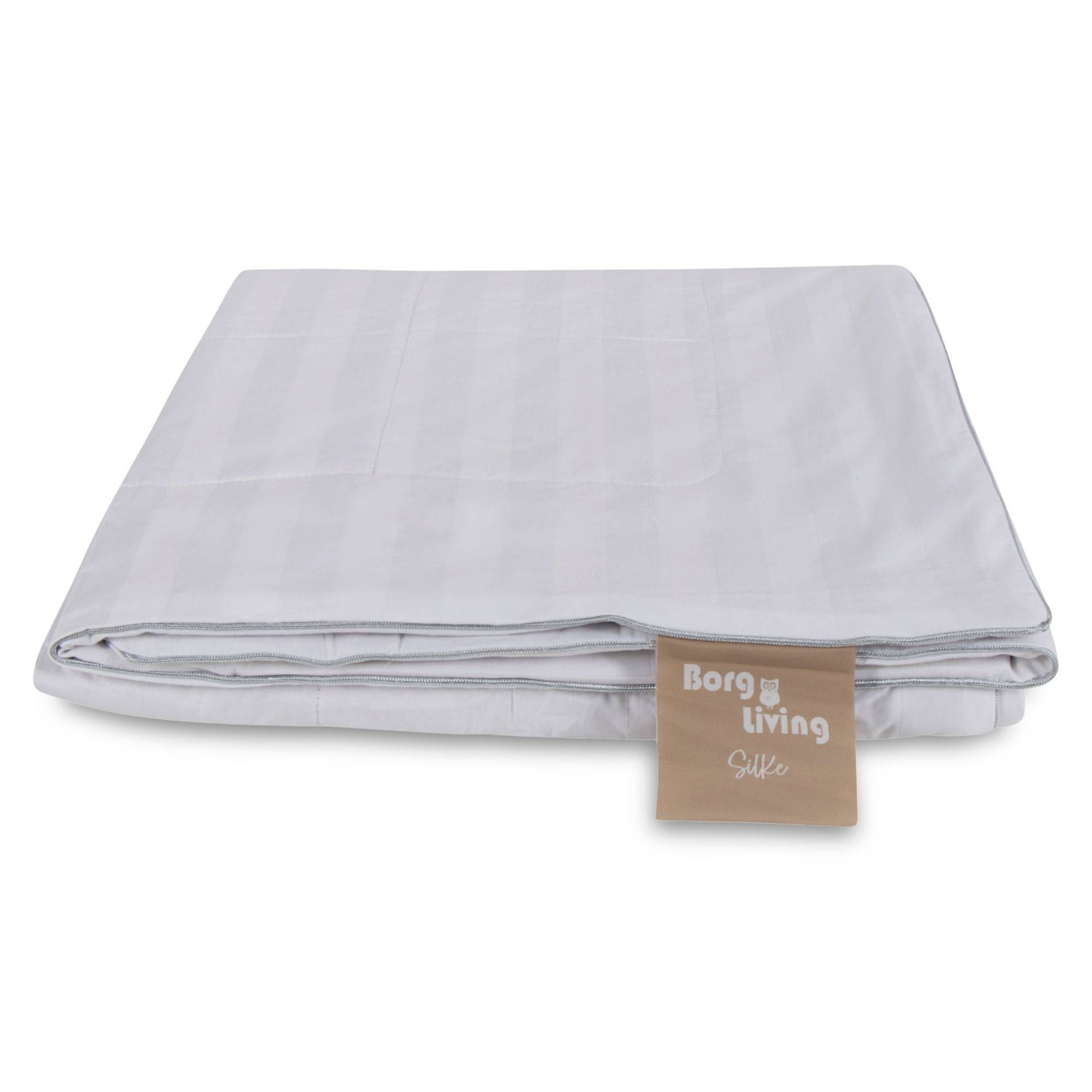 Sommer silkedyne - 100% Mulberry silkefyld - Temperaturregulerende sommerdyne - 140x220 cm - Borg Living