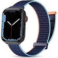 Issinlky Sport Loop ArmBand Kompatibel med Apple Watch ArmBand 38mm 40mm 41mm 42mm 44mm 45mm 49mm,nylon Kardborreband Ersättningstejp för iWatch SE series 8 7 6 5 4 3 2 1