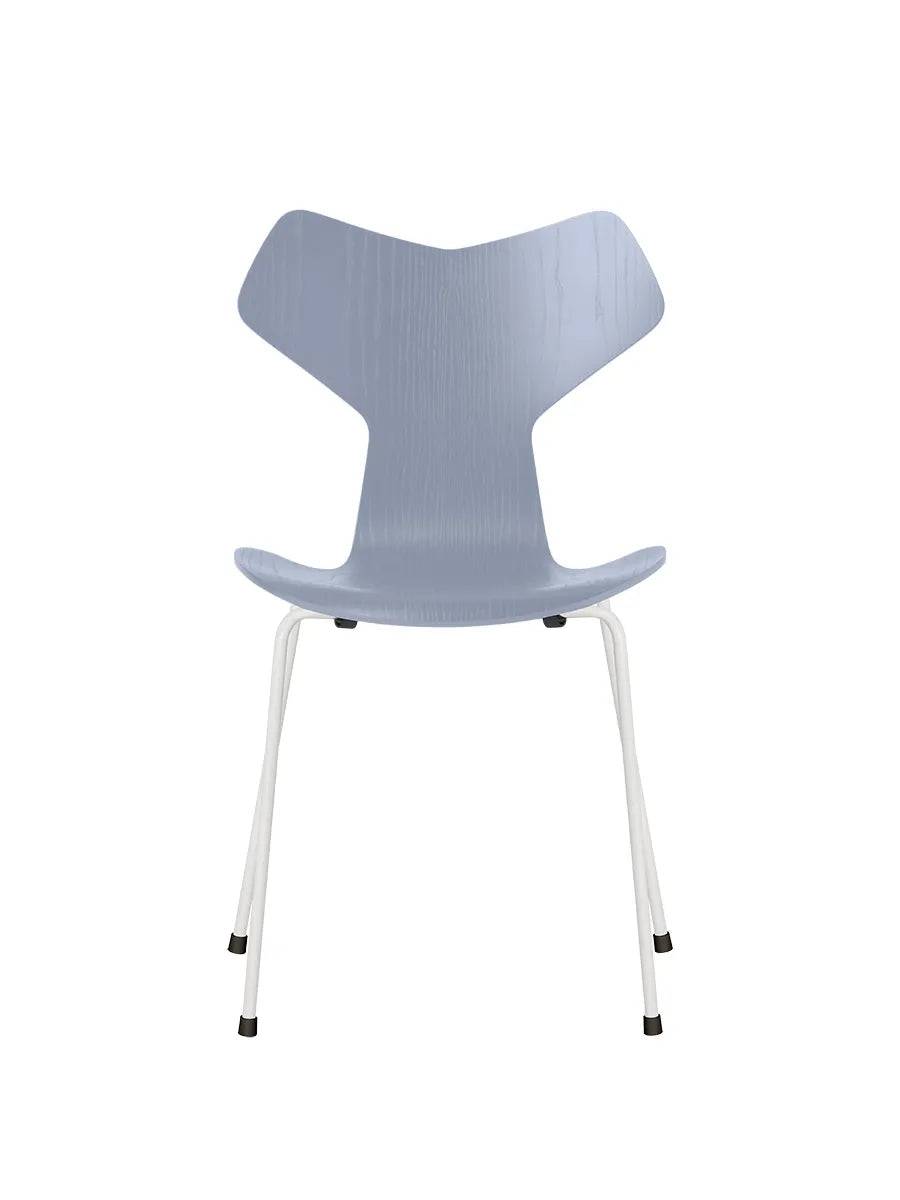 3130 Grand Prix stol i farvet ask af Arne Jacobsen Lavender Blue / Hvid - Jacobsen Plus