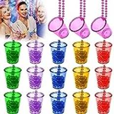 Snapsglas, 18 stycken shotglas att hänga på, muggar att hänga på, brud plastmuggar, för svensexor förlovningsfest brudfest