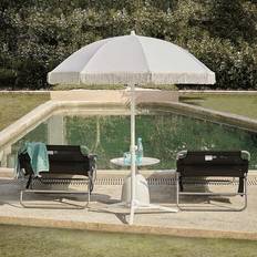 Terrassstol och gungstol - Svart