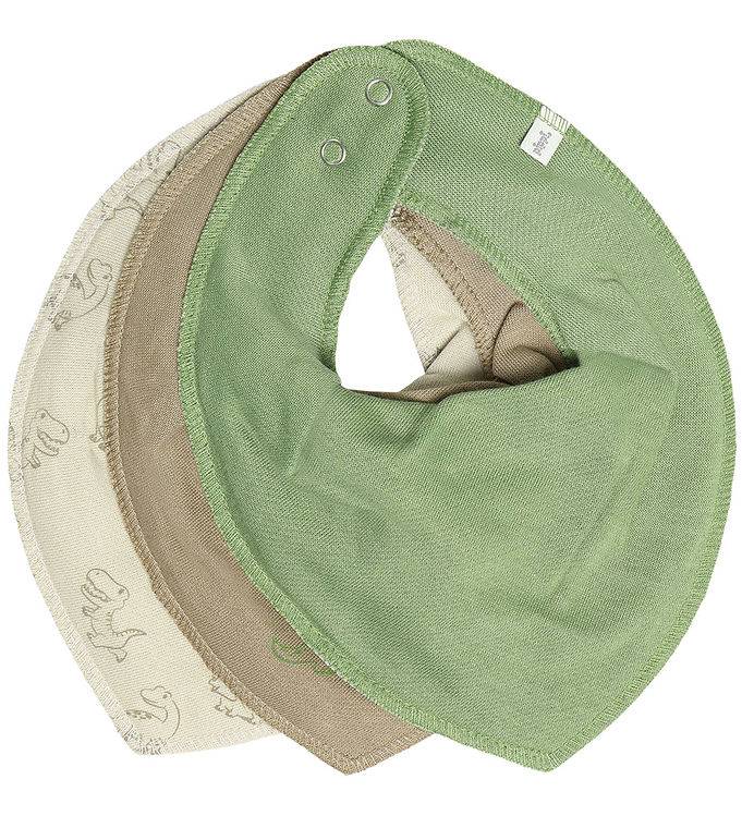Pippi Haklapp med dreglande mönster - Spets - 3-pack - Silver Mi - Pippi Baby - One Size - Dregglis