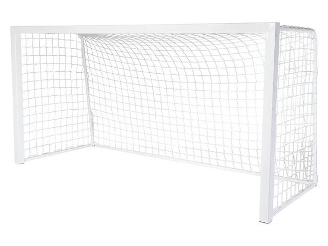 Alu Fyrkant 5 mot 5 Fotbollsmål Vitt