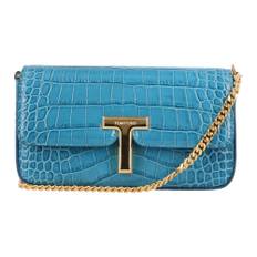 Tom Ford, Taske, Dame, Blå, ONE SIZE, Mini Crocco Print Taske
