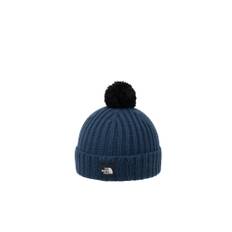 The North Face Baby Pom Pom Cappucho Knit Mountain Blue Hat, (BF)