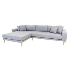 Riviera lounge sofa lysgrå, venstrevendt Længde på 290 cm