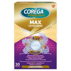 Corega Rengöringstabletter för tandproteser Max Clean 4 i 1 30 st.