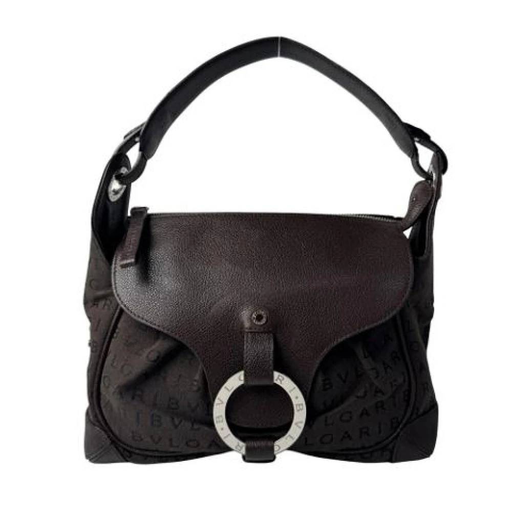 Bvlgari Vintage Pre-owned Vintage Skuldertaske - Vintage - Dame - Brun - ONE SIZE - Uld