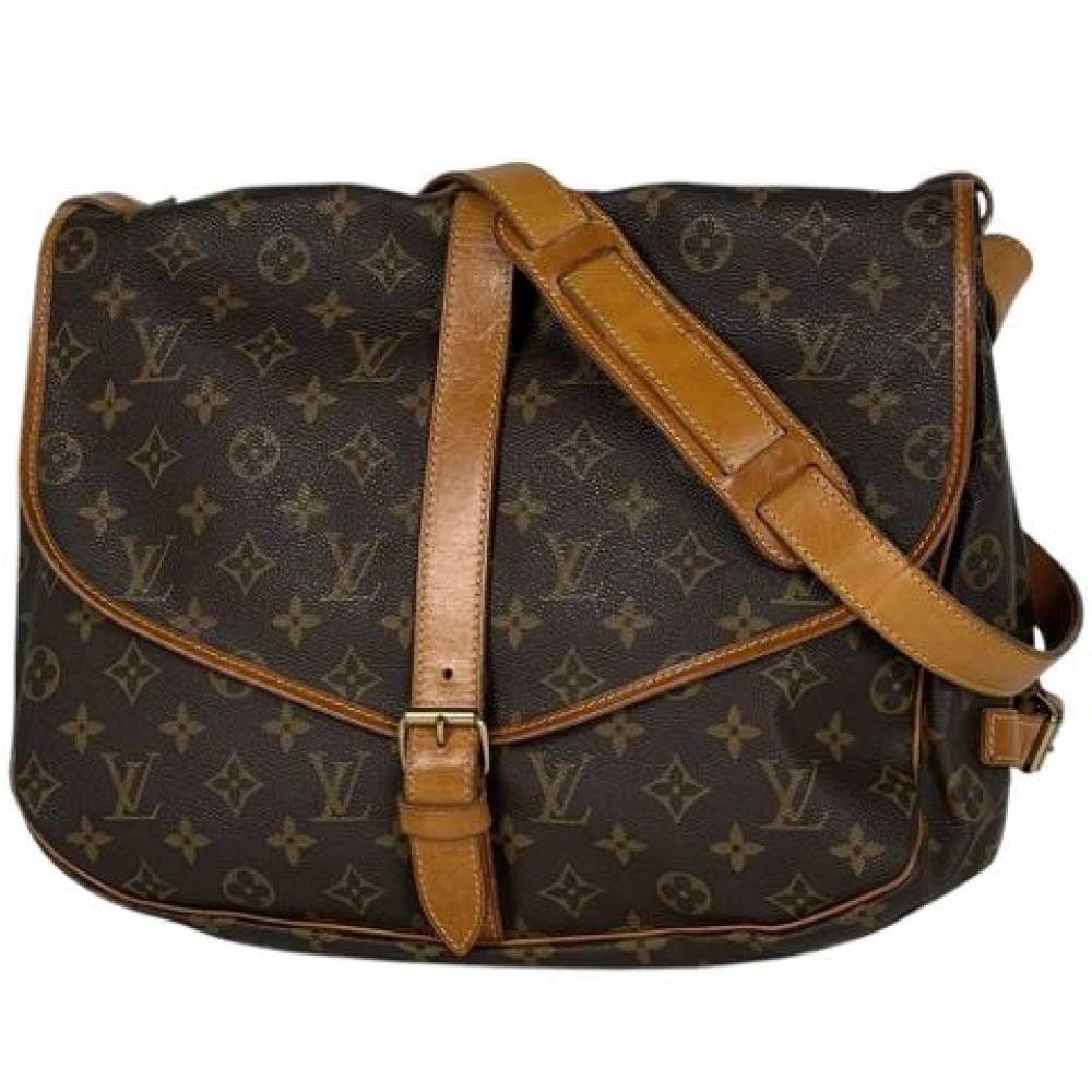 Louis Vuitton Vintage Pre-owned Vintage Monogram Skuldertaske - Vintage - Dame - Brun - ONE SIZE - Uld