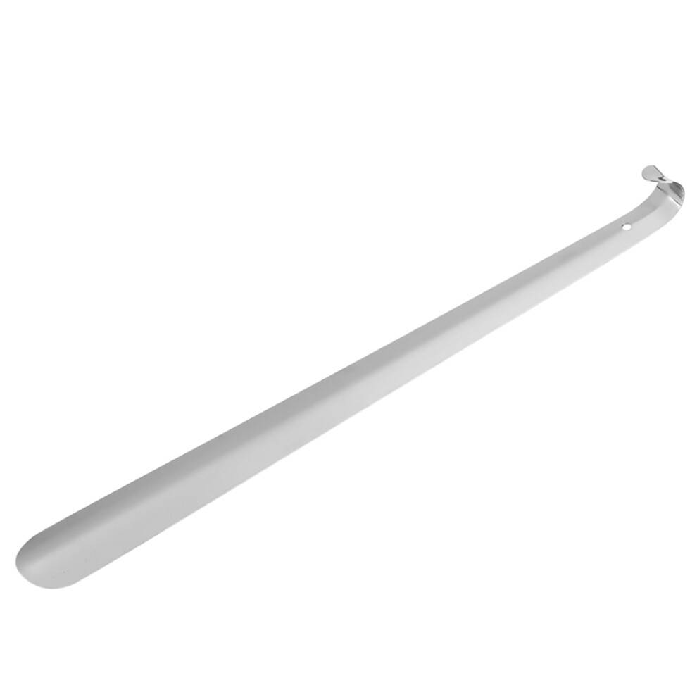Forlænget skohorn med langt skaft, skohorn med langt skaft og metalskaft, kraftigt skohorn i rustfrit stål til støvler og sko, ergonomisk design,