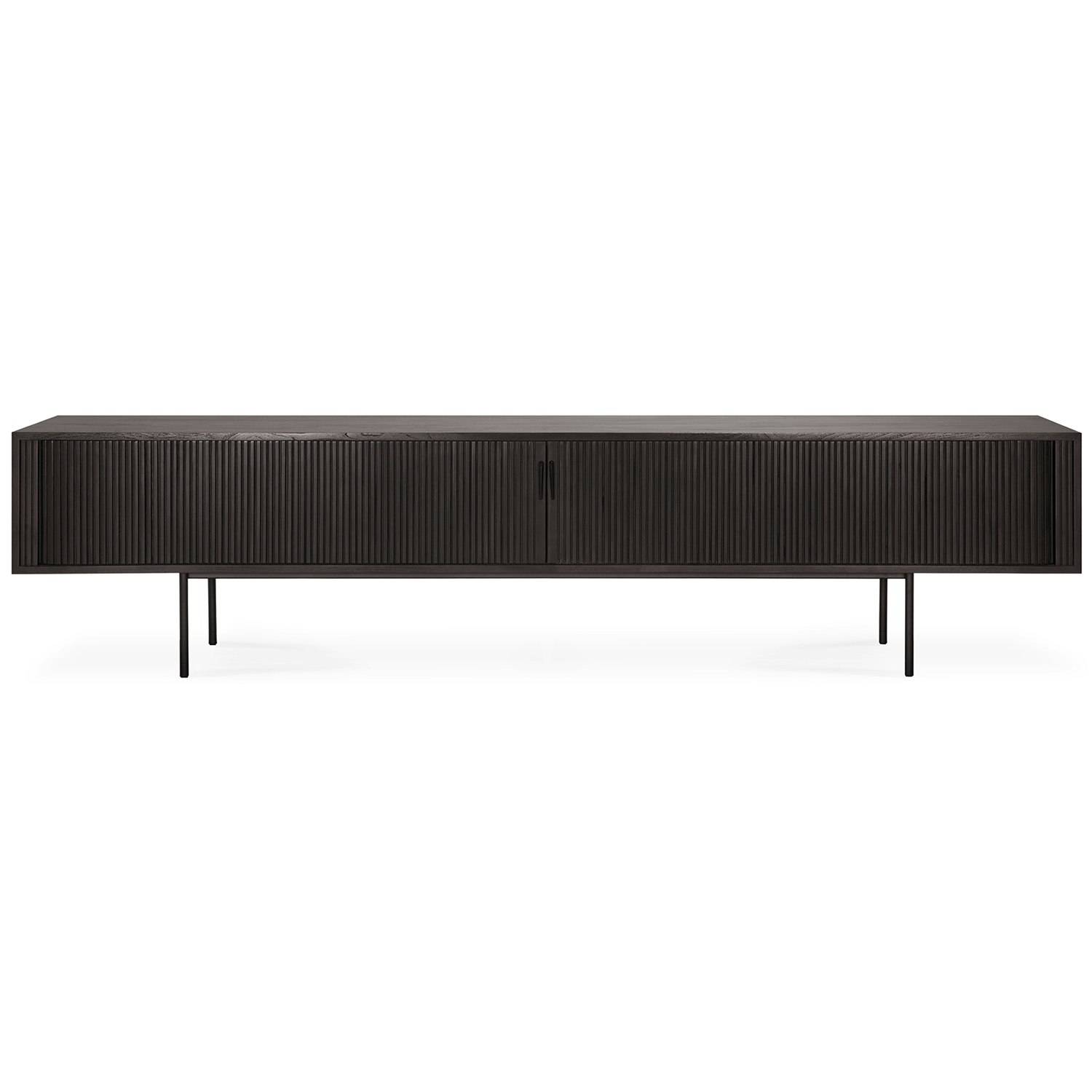 Ethnicraft Roller Max Skab Sortbejdset 242 Cm - Skænke og sideboards Teak Mørkebrun - 10055