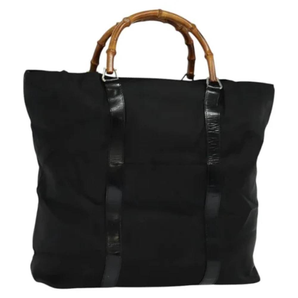 Gucci Vintage Pre-owned nylon gucci-tasker - Vintage - Dame - Sort - ONE SIZE - Nylon