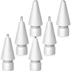 6 Stück Verbesserte Spitze Kompatibel mit Apple Pencil, Verschleißfest und Hochempfindliche Metall Spitzen Set Kompatibel mit Apple Pencil Pro/ 2. Generation/ 1. Gen/USB C Ersatzspitzen
