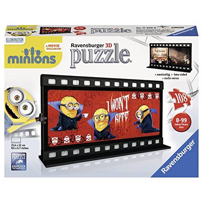 Ravensburger 3D-Puzzle 11209 - Filmstreifen Minion, Gone Batty
