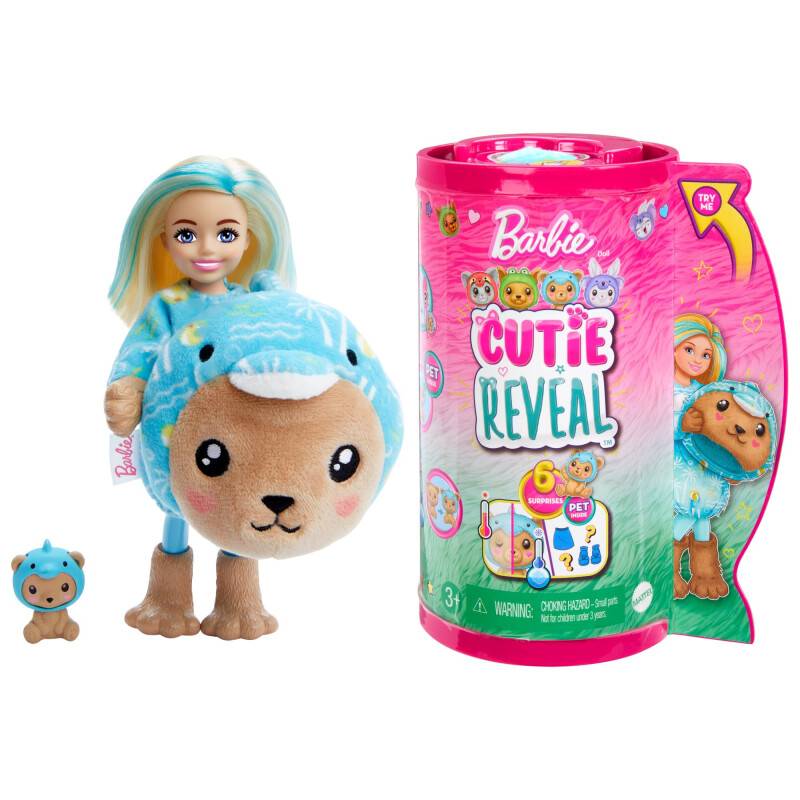 BARBIE Cutie Reveal Puppe - 6 Überraschungen in einer Verpackung,...